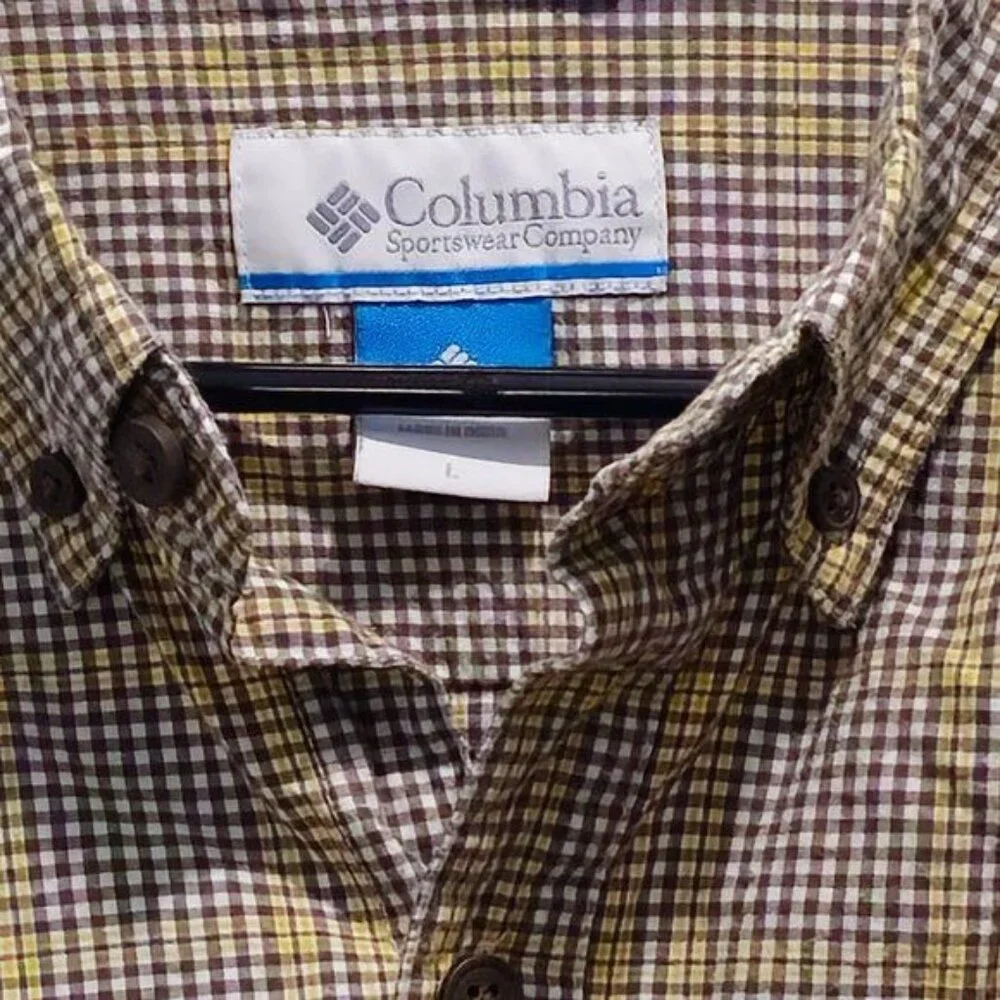 Columbia Men's Plaid Long Sleeve Shirt | Size L | Rugged Comfort Meets Everyday - Picture 3 of 13